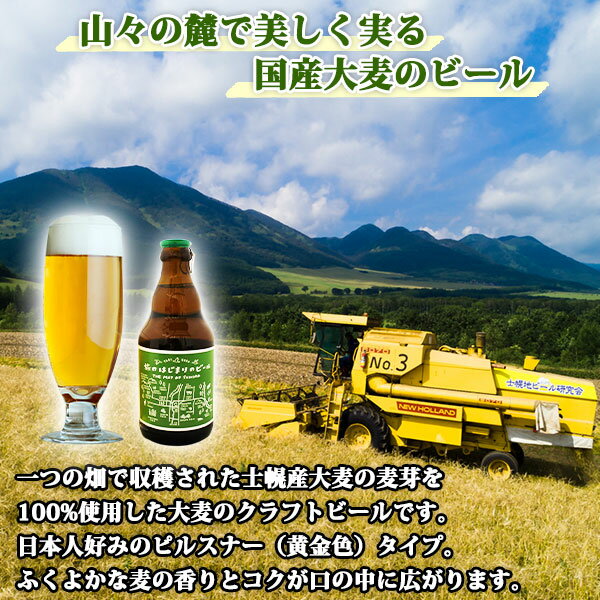 【ふるさと納税】北海道 旅のはじまりのビール 330ml×2本セット ギフトボックス入り コースター2枚付き ビール クラフトビール 地ビール 酒 お酒 麦酒 beer HOTEL NUPKA プレゼント 手土産 贈り物 ギフト gift お取り寄せ 送料無料 十勝 士幌町 8000円