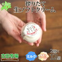 【ふるさと納税】 北海道 古田牧場 生 ソフトクリーム 2種 140ml×12個 ミルク 季節限定 牧場 アイスクリーム 牛 牛乳 搾り立て 生乳 スイーツ デ...