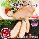 【ふるさと納税】北海道 スモークチキン 七面鳥スモーク スモークターキー セット きくや旅館 鶏肉 鶏 チキン 七面鳥 ターキー 国産 燻製 くん製 おつまみ 肴 手作り 薫製 無添加 スライス お取り寄せ 送料無料 十勝 士幌町 16000円