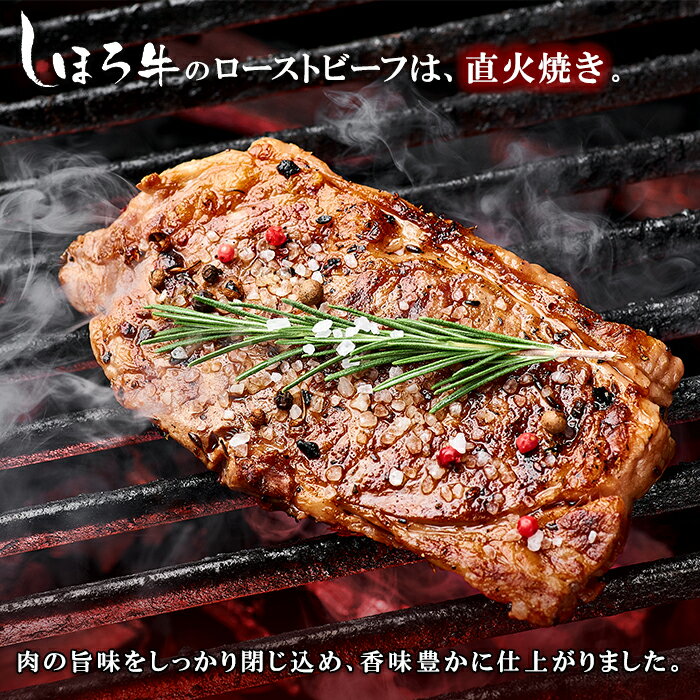 【ふるさと納税】ローストビーフ 牛肉 北海道産 300g × 2 計600g 赤身 北海道 赤身肉 国産牛 ギフト しほろ牛 ビーフ タレ付き 冷凍 大容量 自宅用 家族 誕生日 贈り物 プレゼント お取り寄せ 送料無料 十勝 士幌町 18000円