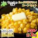 【ふるさと納税】とうもろこし コーン 冷凍食品 1kg × 2 セット 北海道 高評価 4.9以上 国産 トウモロコシ お弁当 冷凍 大容量 おつまみ パーティ 家飲み おかず まとめ買い 詰め合わせ 詰合 ギフト 送料無料 十勝 士幌町