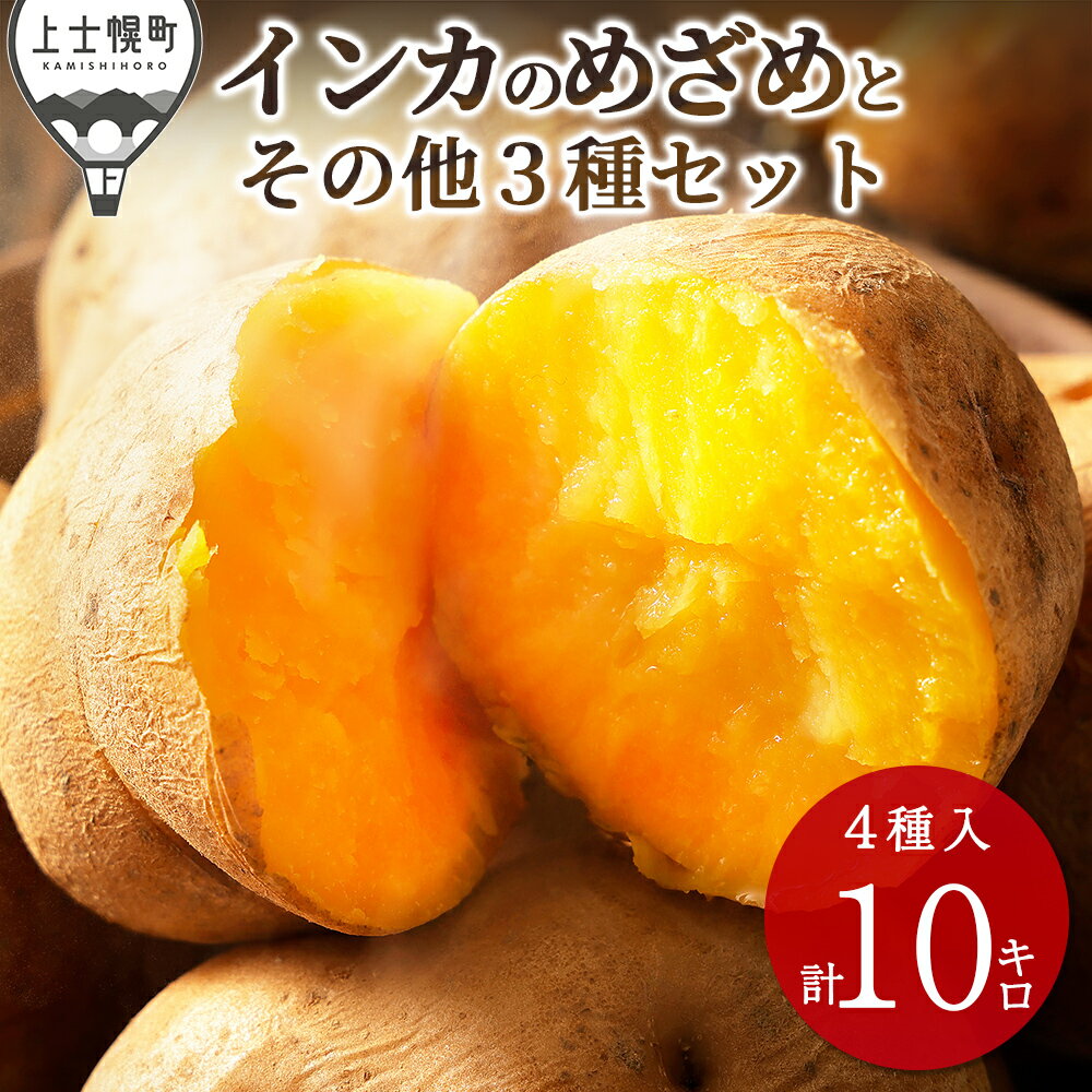 【ふるさと納税】北海道産 インカのめざめ その他3種のじゃがいもセット 10kg 北海道 上士幌町 加藤農場 野菜 インカの目覚め ジャガイモ 馬鈴薯 詰め合わせ 産地直送 ◆2025年11月配送予定 ※オンライン申請対応のサムネイル
