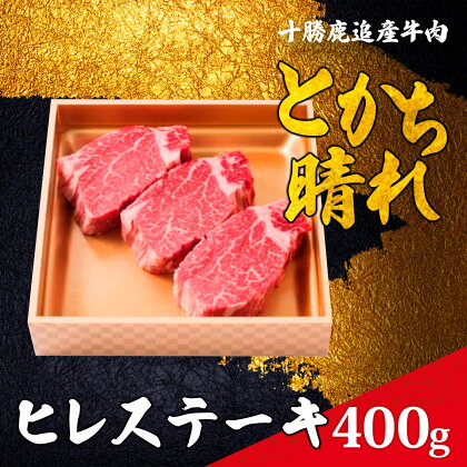 十勝鹿追産牛肉「とかち晴れ」ヒレステーキ 400g 【ふるさと納税 人気 おすすめ ランキング 牛肉 肉 牛 ビーフ ヒレ ステーキ肉 牛ステーキ肉 牛ヒレ 牛フィレ 北海道 鹿追町 送料無料】 SKY005