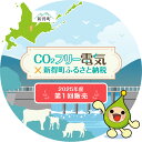 【ふるさと納税】新得町産CO2フリーの電気 10,000円コース ※お申込前に申込条件を必ずご確認ください【AJ-1001】