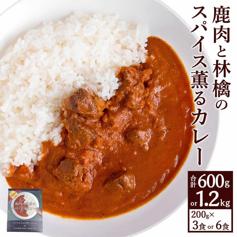 【ふるさと納税】鹿肉と林檎のスパイス薫るカレー 1食200g