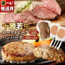 【ふるさと納税】 ブランド牛がたっぷり 500g! 【 発送月が選べる 】 十勝若牛 の ローストビーフ ・ ハンバーグ セット 選べる発送月 牛肉 肉 国産 ...