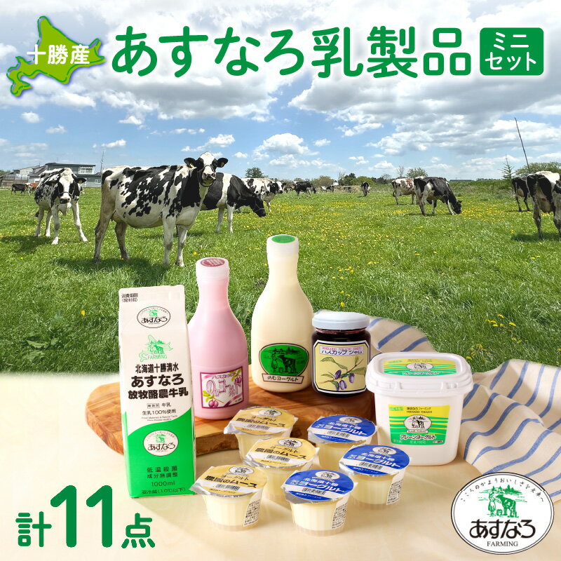 あすなろ乳製品 ミニセット 低温殺菌 ノンホモ牛乳 ミルク 牛乳 のむヨーグルト ヨーグルト 詰め合わせ ギフト あすなろファーミング 自宅用 贈答 お取り寄せ 北海道 清水町 送料無料