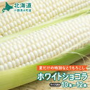 【ふるさと納税】【2025年8月~発送開始!】北海道十勝清水町産 白いとうもろこし ホワイトショコラ サイズ混合 10~12本 ホワイト 北海道産 2025年 とうきび 産直 産地直送 希少品種 幻のとうもろこし ぷちっとはじける食感 白い コーン 北海道 清水町 送料無料