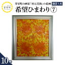 【ふるさと納税】絵画 希望(ひまわり)(7) 10号 / 村元美海 限定1点 インテリア アート 肉筆 油彩画 額入り 額装油絵 北海道 十勝 芽室町