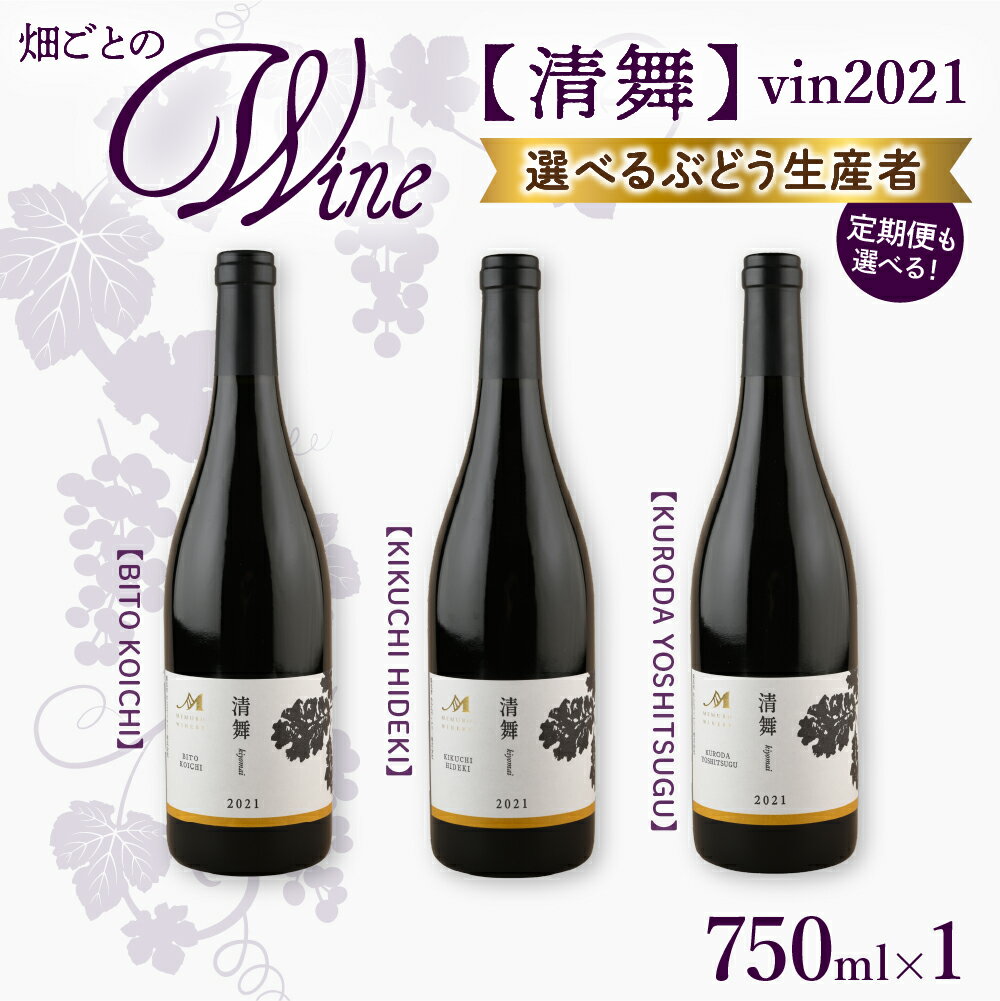 楽天北海道芽室町【ふるさと納税】【選べる単品/定期便】 ワイン 清舞 vin2021 750ml / 赤ワイン わいん 果実酒 酒 セット 贈り物 ギフト お祝い 記念日 お歳暮 国産 瓶 お取り寄せ 北海道 十勝 芽室町