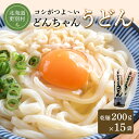 【ふるさと納税】どんちゃんうどん 乾麺 15袋 麺 うどん 