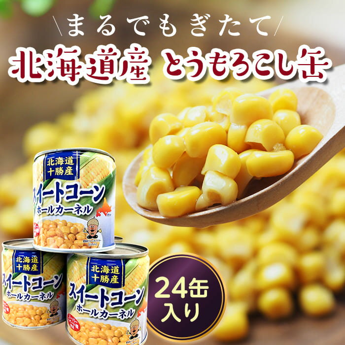 2位! 口コミ数「3件」評価「5」北海道十勝更別村 スイートコーン(缶詰) 24個 F21P-087