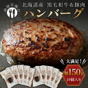 【ふるさと納税】北海道産黒毛和牛&北海道産豚肉で作ったハンバーグ 10個 和牛 発送時期が選べる 北海道 ハンバーグ 豚肉 北海道産 牛肉 加工品 惣菜 おかず 【選べる発送月】 F21P-239