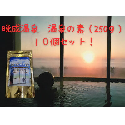 【ふるさと納税】晩成温泉　温泉の素　250g×10個セット【