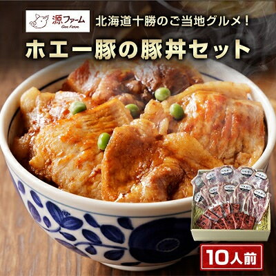 【毎月定期便】北海道十勝のグルメ!ホエー豚の豚丼セット(10人前)　たれ付き　全6回【配送不可地域：離島】【4010972】