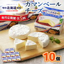 【ふるさと納税】【毎月定期便】雪印北海道 カマンベールチーズ 1箱(90g×10個入り)全5回_ カマンベールチーズ チーズ カマンベール ちーず 定期便 乳製...