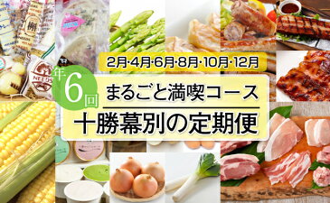 【ふるさと納税】十勝幕別の定期便 まるごと満喫コース年6回お届け 【定期便・加工食品・乳製品・チーズ・肉の加工品・野菜・じゃがいも】