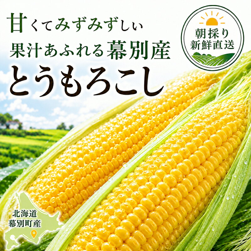 【ふるさと納税】［先行予約/2026年］もぎたてとうもろこし黄10本 [北海道ホープランド農場]【 とうきび トウモロコシ とうもろこし 野菜 夏野菜 フルーツ 北海道 十勝 幕別 】 　お届け：2026年8月下旬～2026年9月下旬 f016438-makubetsu-10000627 北海道幕別町 サンプル画像2