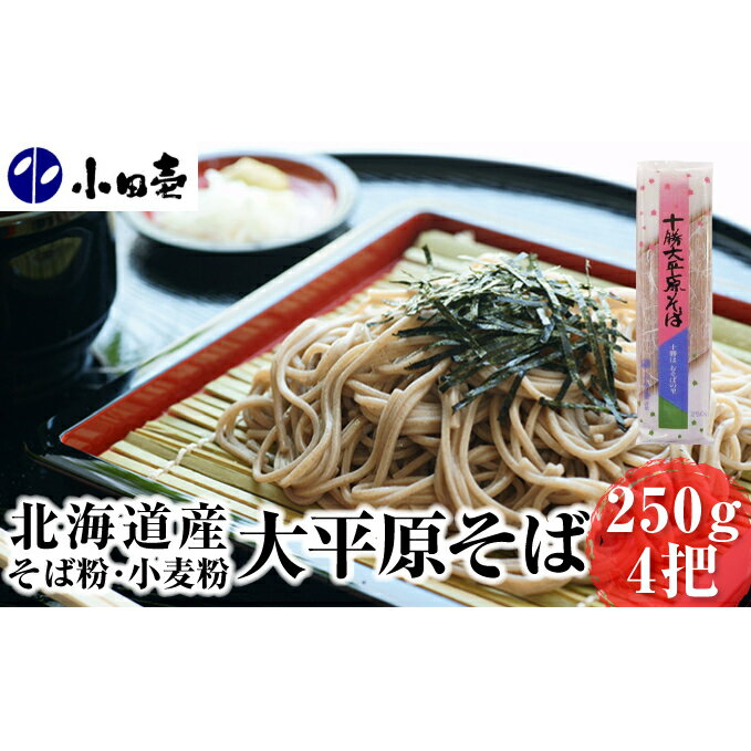 【ふるさと納税】北海道産そば粉・小麦粉 大平原そば250g×