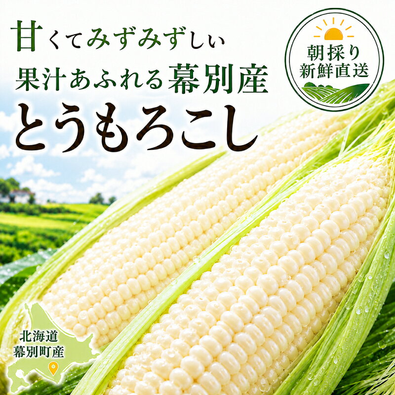 【ふるさと納税】［先行予約/2027年］もぎたてとうもろこし白18～20本 [北海道ホープランド農場]【 とうきび トウモロコシ とうもろこし 野菜 夏野菜 フルーツ 北海道 十勝 幕別 】 　お届け：2027年8月下旬～2027年9月下旬 f016438-makubetsu-10000203 北海道幕別町 サンプル画像2