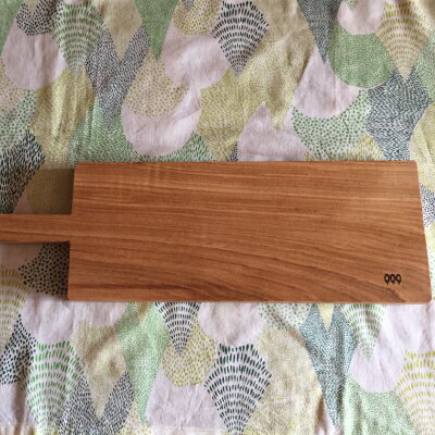 十勝の樹々のうつわ 天然木製カッティングボード 46cm×14cm 工芸品 雑貨 日用品 調理器具 まな板 食器 器 皿