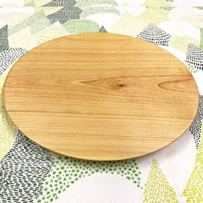 十勝の樹々のうつわ 天然木製 パントレイ 24cm 工芸品 まな板 調理器具