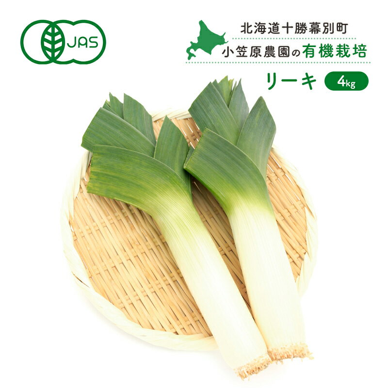 【ふるさと納税】小笠原農園の有機リーキ4kg【北海道十勝幕別】《2025年秋出荷先行予約》【 野菜 ねぎ ネギ 葱 長ネギ 長ねぎ リーキ 西洋ねぎ ポロネギ 北海道 幕別町 】 お届け:2025年10月中旬~2025年12月中旬