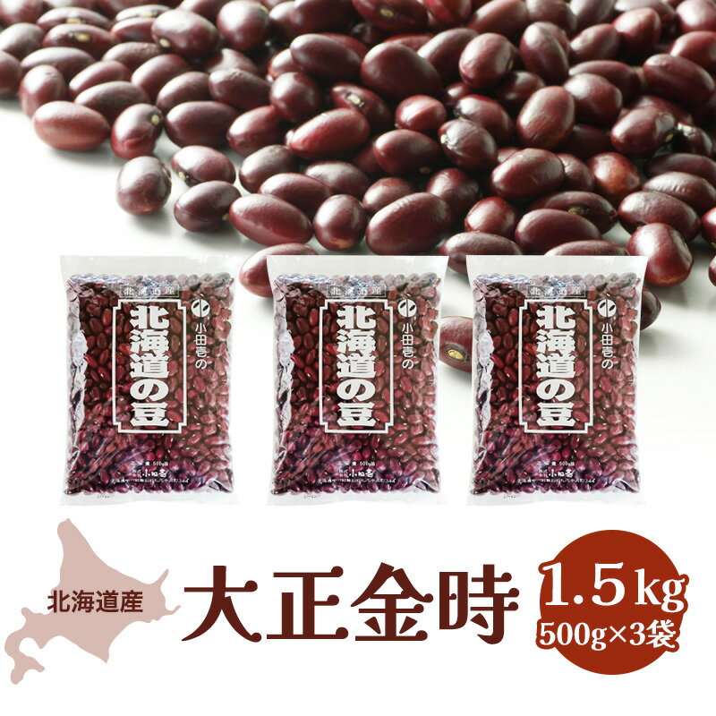 【ふるさと納税】北海道産 大正金時1.5kg 野菜 あずき 豆類