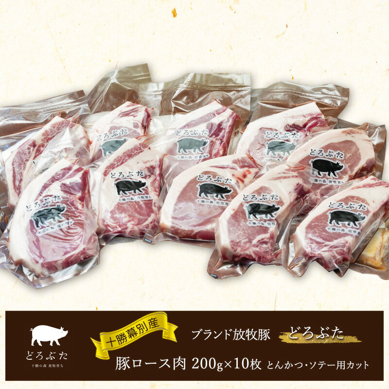 28位! 口コミ数「0件」評価「0」十勝の森放牧豚　どろぶたのロース肉10個セット（とんかつ用）　【幕別町】