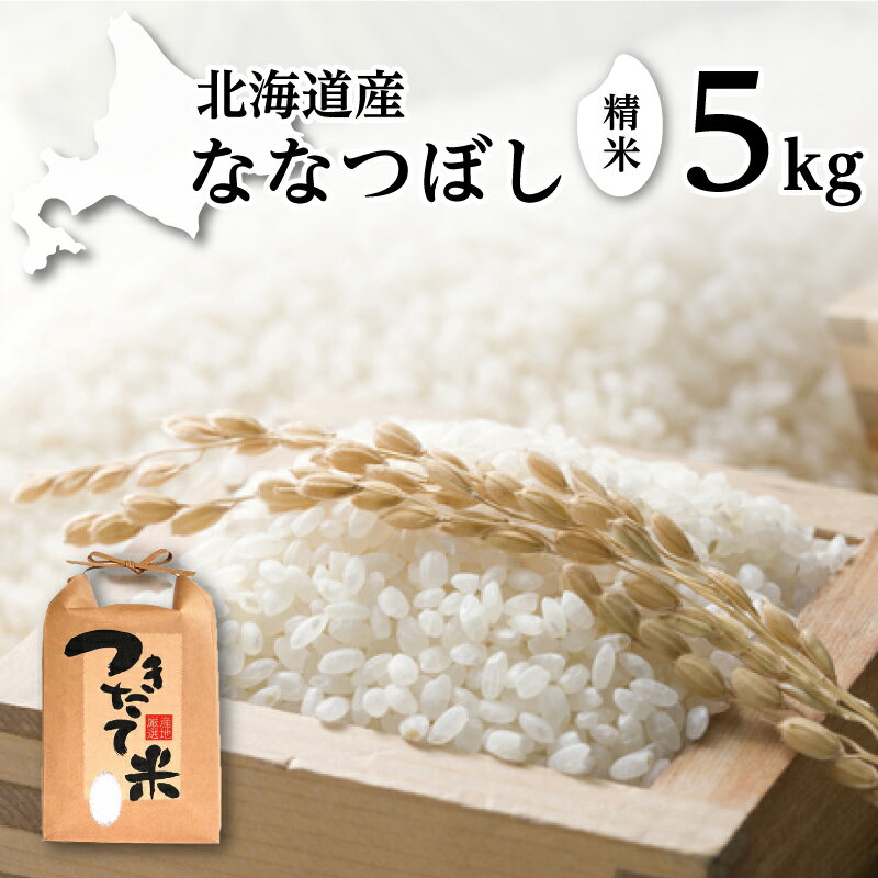 北海道産 ななつぼし 5kg[令和6年産][ 精米 米 白米 ご飯 お米 ごはん 国産 ブランド米 おにぎり ふっくら 常温 送料無料 ] お届け:2025年9月末まで