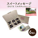 111位! 口コミ数「0件」評価「0」十勝カルメル会シスターが真心こめて作った スイートメッセージ(ひとくち ミルクチョコレート 6ケ入)【 ギフト プチギフト お菓子 お礼 お返し 北海道 十勝 幕別 カルメル イエズス キリスト チョ・・・