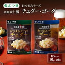 【ふるさと納税】よつ葉 「北海道十勝 おつまみチーズ チェダー・ゴーダ」12個セット 30g×各6【 よつ葉 北海道十勝おつまみチーズ チェダー ゴーダ 販売店 新千歳空港 札幌駅 お土産 口コミ パッケージ アレンジ レシピ ワイン ビール お酒 おつまみ 北海道 十勝 幕別 】