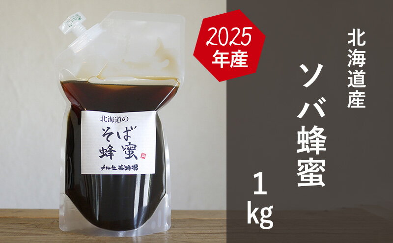【ふるさと納税】【国産純粋蜂蜜】北海道産 そば蜂蜜 1kg パック入り【 はちみつ ハチミツ 蜂蜜 ハニー 健康 美容 料理 純粋 希少 ギフト プレゼント 自宅用 家庭用 北海道 十勝 幕別 】