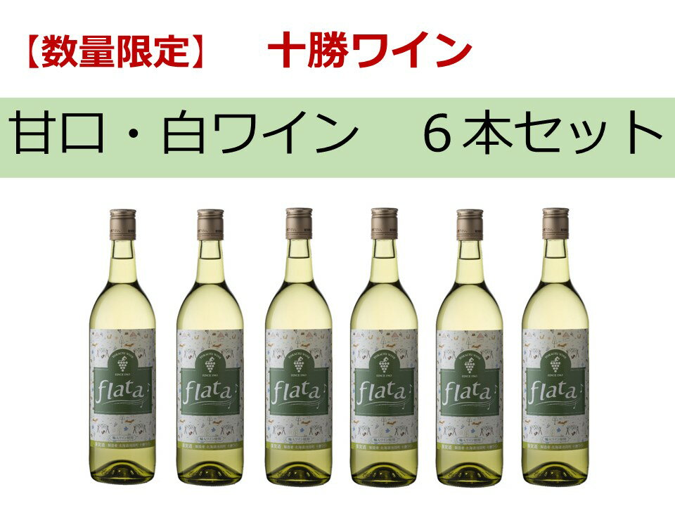 【ふるさと納税】【数量限定！】十勝ワイン6本セット(甘口・白ワイン）北海道 ワイン