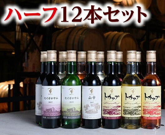 【ふるさと納税】十勝ワインハーフ12本セット 北海道C001-3-2