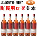 【ふるさと納税】北海道 十勝ワイン 町民用ロゼ6本セット 国産ワイン 北海道ワイン 北海道池田町 池田町 ふるさと納税 送料無料 ワインセット 辛口