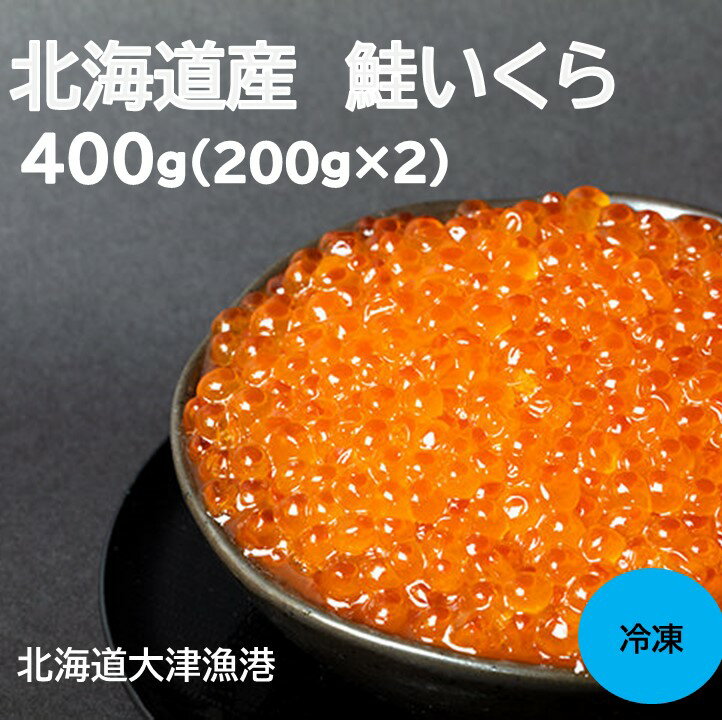 北海道産 いくら 400g(200g×2) 国産 鮭イクラ シャケいくら 天然 小分け いくら 直送 イクラ ふるさと納税 鮭いくら イクラ