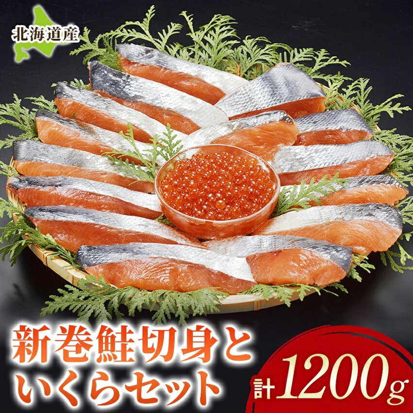 北海道産 新巻鮭切身といくらセット 国産 サーモン 鮭 シャケ 天然 小分け いくら 直送 イクラ ふるさと納税 鮭 秋鮭 サケ シャケ 切り身 北海道 ふるさと 海鮮 魚 切身 イクラ