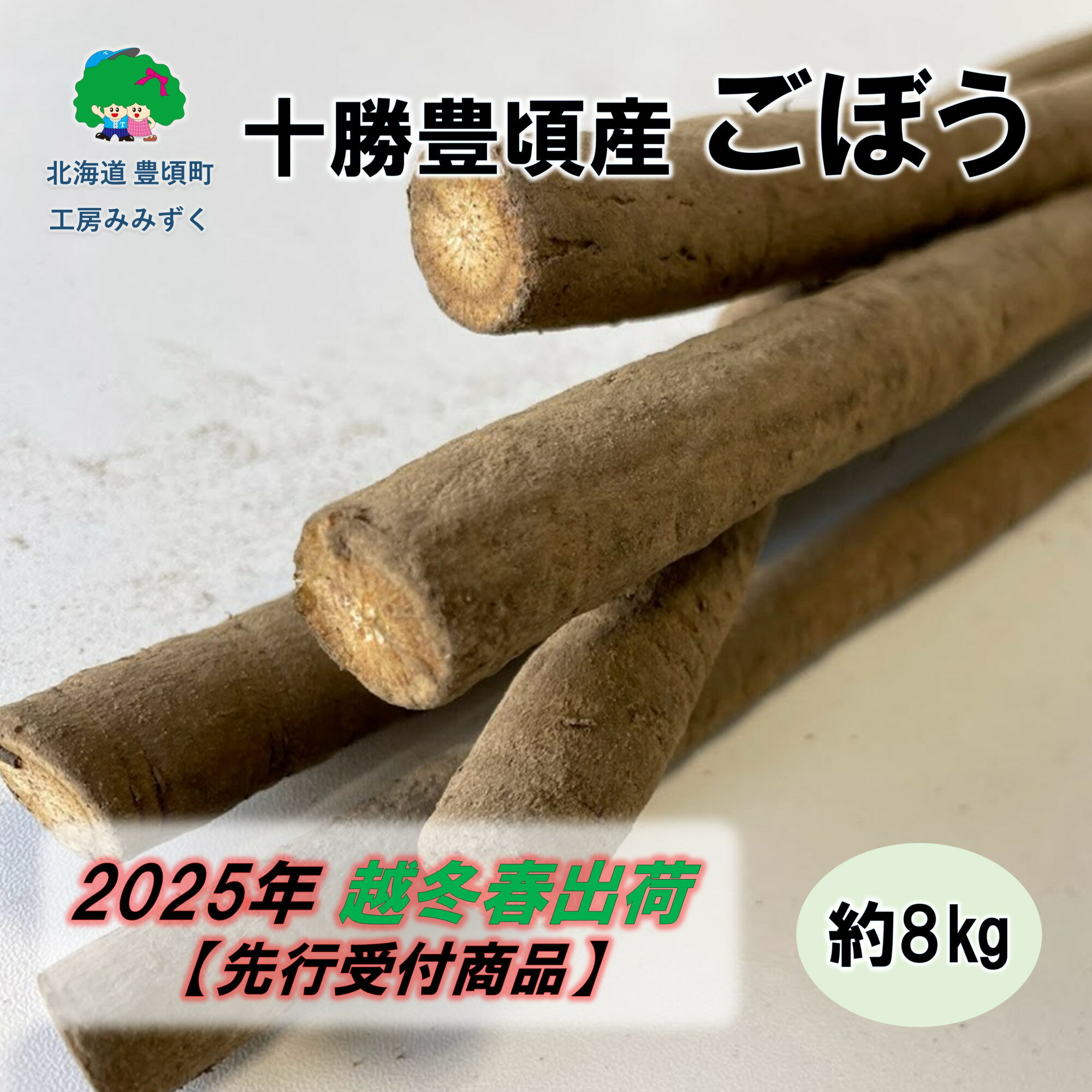 【ふるさと納税】十勝豊頃産 ごぼう約8kg【2025年春出荷】（先行受付）【工房みみずく】"北海道 十勝 豊頃町" 先行予約 予約 特産 農家直送 数量限定 送料無料のサムネイル