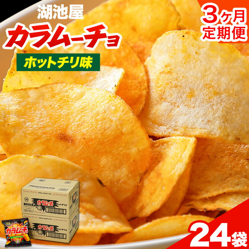 【ふるさと納税】3ヶ月定期便 湖池屋「カラムーチョチップス」12袋×2箱 計3回お届け 定期便 本別町観光協会 送料無料《お申込み月の翌月から出荷開始》北海道 本別町 ポテト ポテトチップス 菓子 スナック スナック菓子のサムネイル