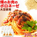 パスタソース Mame Manma 畑のお肉の ボロネーゼ 200g × 6袋 本別町農業協同組合 《60日以内に出荷予定(土日祝除く)》北海道 本別町 送料無料 ボロネーゼソース 豆 パスタ 大豆ミート