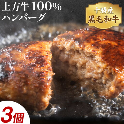 【ふるさと納税】十勝産 黒毛和牛 上方牛100% ハンバーグ 3個 300g 100g×3枚 上方牧場《30日以内に出荷予定(土日祝除く)》北海道 本別町 肉 おかず 送料無料 【ふるさと納税】十勝産 黒毛和牛 上方牛100% ハンバーグ 3個 300g 100g×3枚 上方牧場《30日以内に出荷予定(土日祝除く)》北海道 本別町 肉 おかず 送料無料