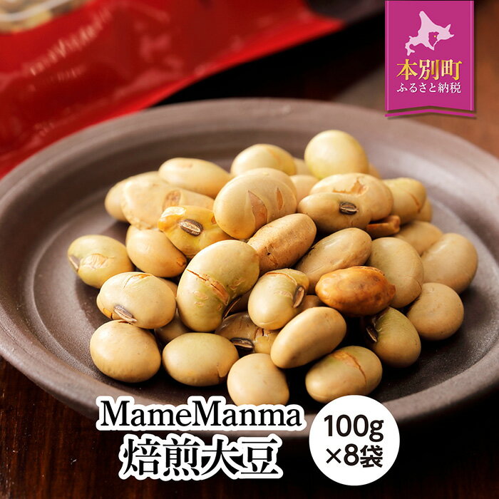 限定価格セール 風味豊かな本別産の生豆を焙煎し 香ばしく仕上げました 北海道おつまみセット 100g×8袋 MameManma焙煎大豆