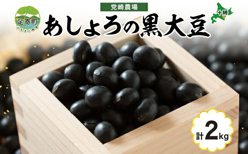 【ふるさと納税】北海道 令和5年産 黒大豆 1kg×2袋 計2kg 黒豆 大豆 豆 まめ マメ 国産 十勝 和食 煮豆 ケーキ パウンドケーキ パン おせち おやつ 常温 お取り寄せ 党崎農場 送料無料　【大豆・豆類・野菜・黒大豆】　お届け：2023年12月中旬～2024年8月下旬まで