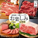【ふるさと納税】【全4回定期便】 北海道 十勝ハーブ牛 お楽しみ定期便 北海道産 国産 国産牛 ハーブ牛 ローストビーフ サーロイン ブロック 牛 ビーフ ブラ...