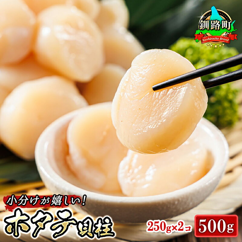 【ふるさと納税】北海道産 ホタテ貝柱 約250g×2コ（合計