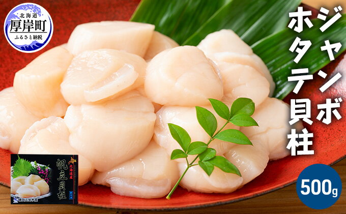 【ふるさと納税】ジャンボホタテ貝柱 500g (12玉前後) 北海道 帆立 ホタテ ほたて 貝柱 ホタテ貝柱 玉冷 魚貝類