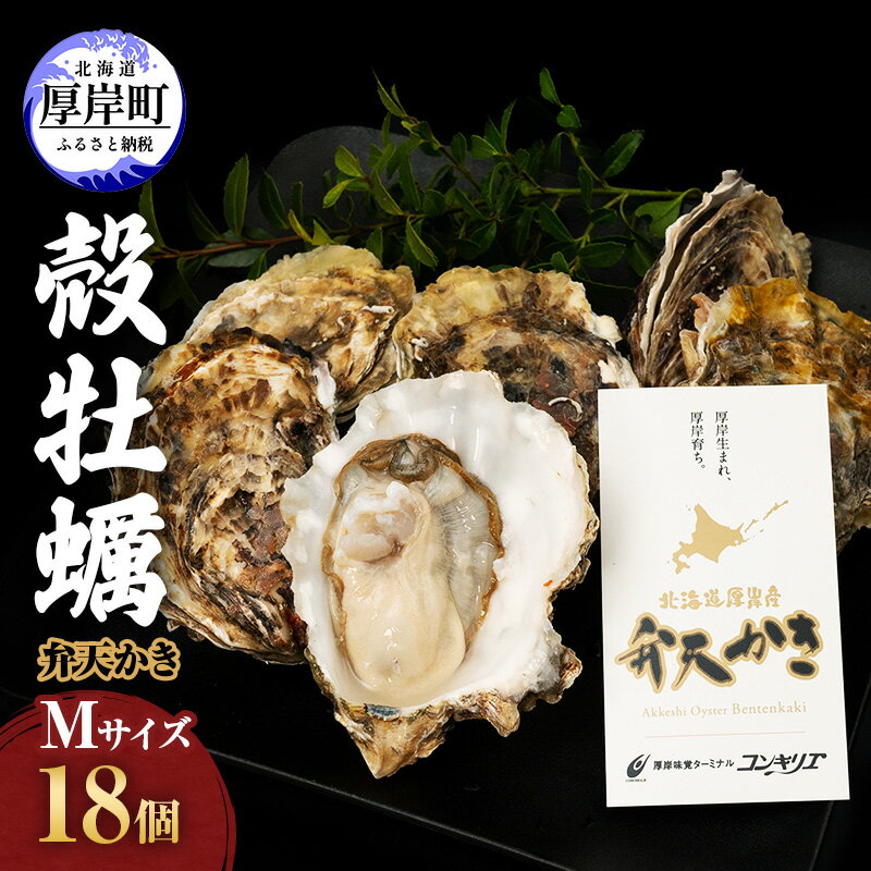 厚岸町 新ブランド『 弁天かき 』 Mサイズ 18個 北海道 牡蠣 カキ かき 生食 生食用 生牡蠣　　お届け：2023年11月中旬～2024年6月末まで