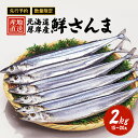 【ふるさと納税】先行予約 産地直送 北海道 厚岸産 刺身用 鮮さんま 2kg（15～20尾） サンマ