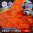 【ふるさと納税】北海道産 いくら 醤油漬け 200g　【魚貝類・いくら・魚卵・いくら醤油漬け・イクラ・200g】